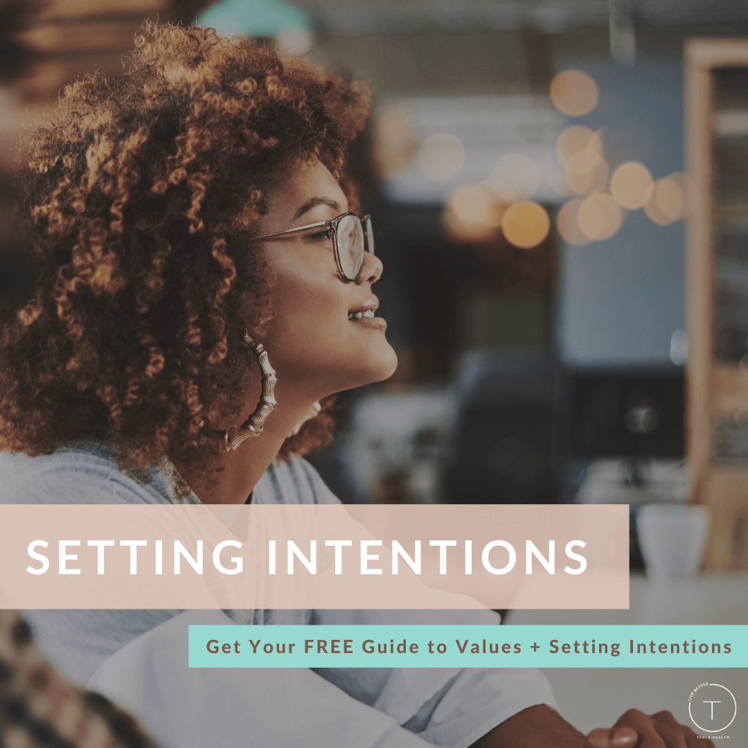 A year of intentions. How to identify your values and set intentions for success.